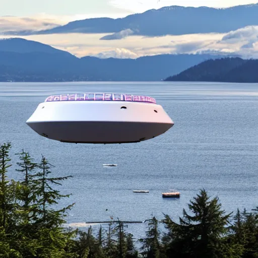 Prompt: ufo sighting over north vancouver 2 0 1 9