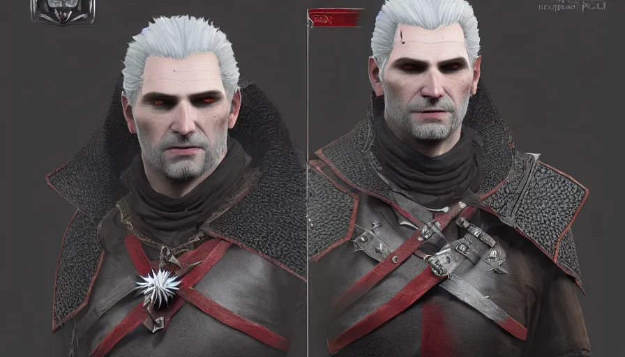 Image similar to a digital art portrait of vampire witcher character design from dark souls, blood mage paladin warlock inquisition character sheet, 4 k, ultra detail, volumetric lighting, unreal engine, octane render