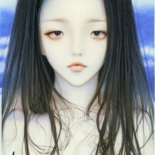 Image similar to a portrait of a character by Miho Hirano