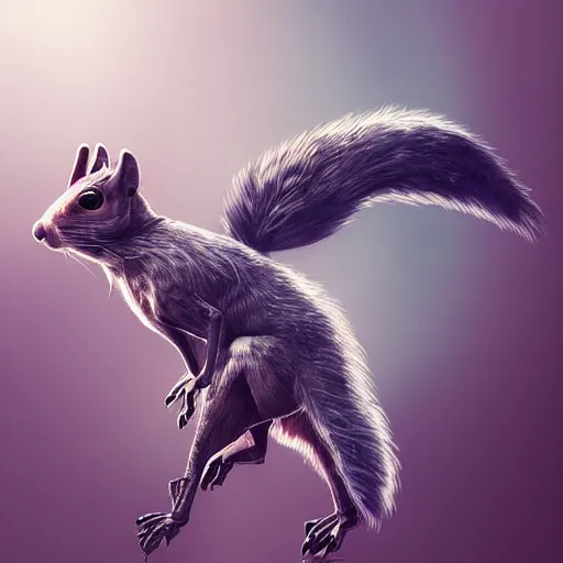 Image similar to cyberpunk squirrel, cyborg, intricate, digital painting, artstation, intricate, concept art, smooth, sharp focus, unreal engine