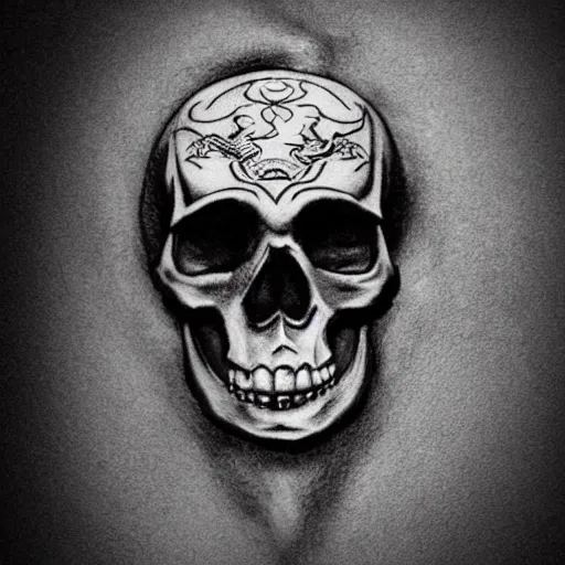 38 Creepy Skull Tattoos Collection to Inspire