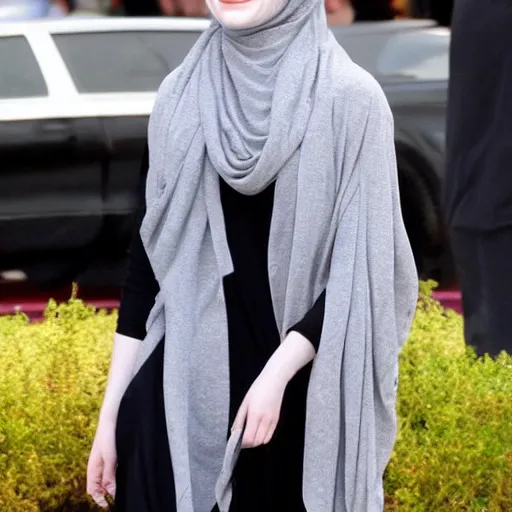 Prompt: Emma Stone in Hijab