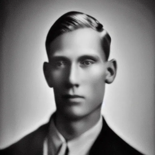 Prompt: A photograph portrait of Jerma985 with short hair in the early 1930s, taken in the early 1930s, grainy, taken on a early 1930s Kodak Camera, realistic, hyperrealistic, very realistic, highly detailed, very detailed, extremely detailed, detailed, digital art, trending on artstation