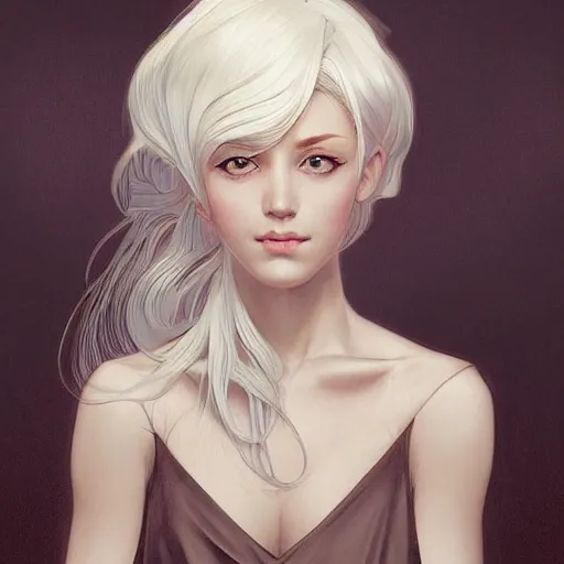 Prompt: a white hair girl, art by samdoesarts, highly detailed, digital painting, elegant, delicate, soft lines, feminine, concept art, smooth, sharp focus, illustration, pixiv art, cgsociety, art by artgerm and greg rutkowski and alphonse mucha, comic book, sketch, watercolor, trending on artstaion