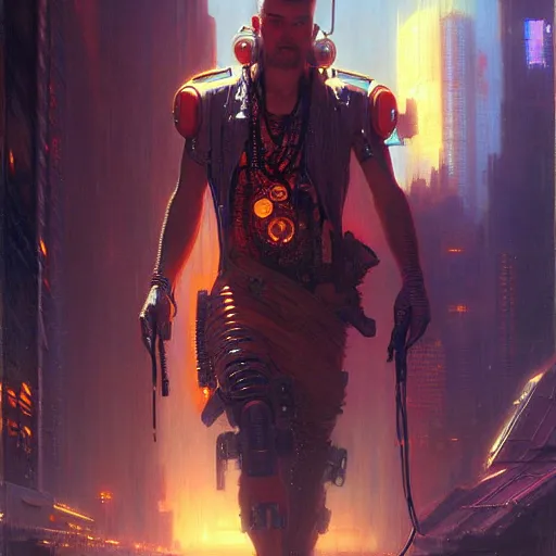 Prompt: cyberpunk synth - wave. highly detailed painting by gaston bussiere, craig mullins, j. c. leyendecker 8 k