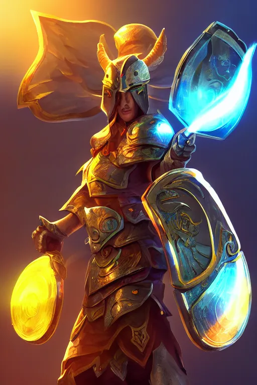 Image similar to shield fantasy epic legends game icon stylized digital illustration radiating a glowing aura global illumination ray tracing hdr fanart arstation by ian pesty and katarzyna da „ bek - chmiel