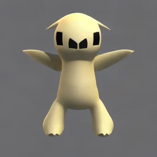 Image similar to 3 d render of jirachi