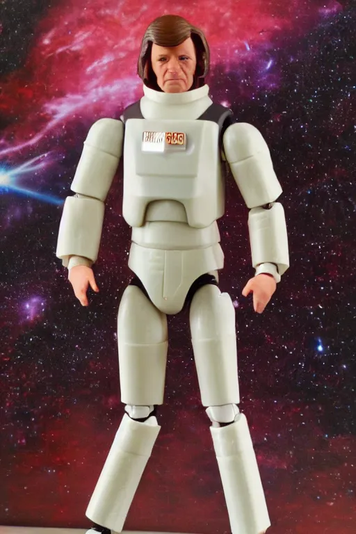 Image similar to 8 k high definition, 1 9 8 0 kenner style action figure, full body, highly detailed, space opera, science fiction, photorealistic