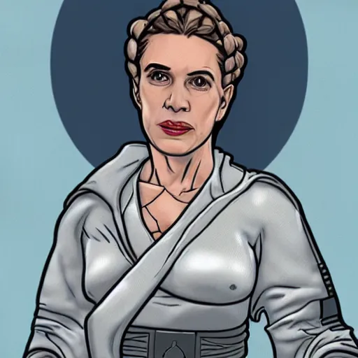 Prompt: Jordan Peterson as leia slave