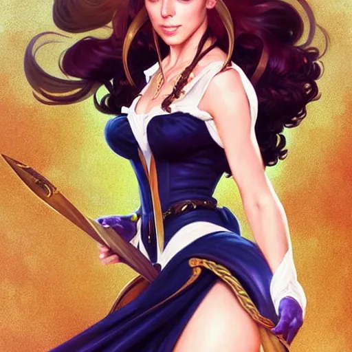 Image similar to Kate Beckinsale as Sailor Moon, western, D&D, fantasy, intricate, elegant, highly detailed, digital painting, artstation, concept art, matte, sharp focus, illustration, art by Artgerm and Greg Rutkowski and Alphonse Mucha