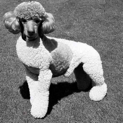 Image similar to scoobydoo, poodle style