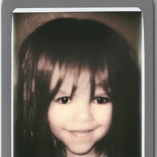 Image similar to Polaroid photo black eyed children