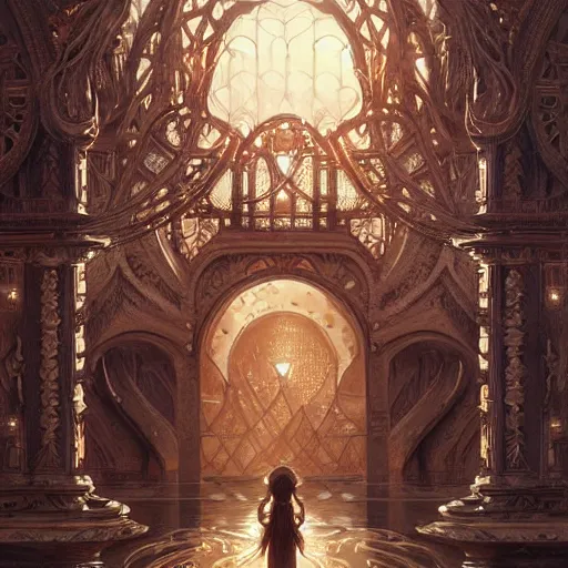 Image similar to ultra realistic illustration, gateway to a different realm, intricate, elegant, highly detailed, digital painting, artstation, concept art, smooth, sharp focus, illustration, art by artgerm and greg rutkowski and alphonse mucha