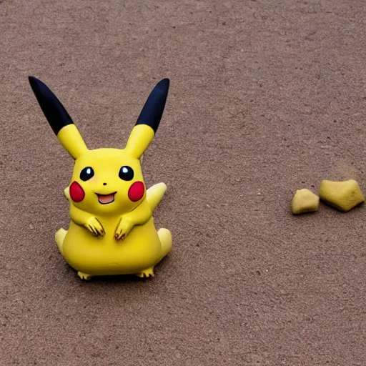 Image similar to a sandstone pikachu