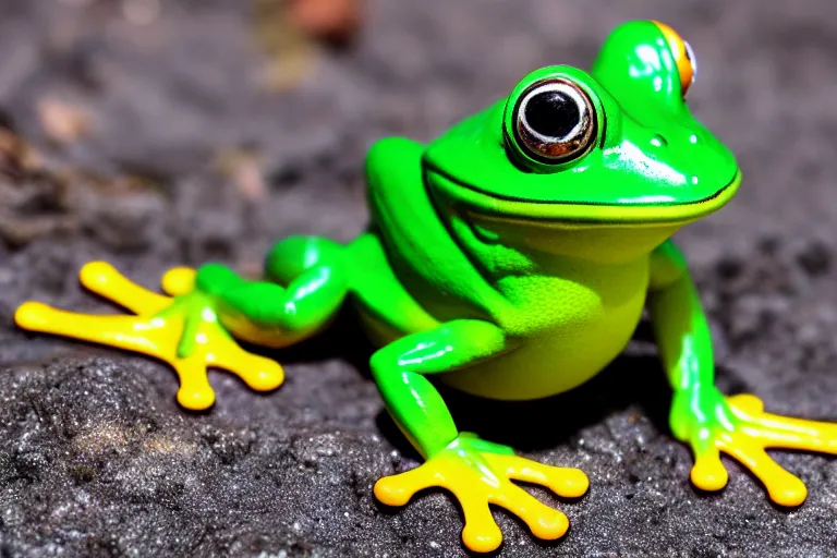 Image similar to fisher price frog pond, california, in 2 0 1 5, perfect focus, scene from tv show hyper detailed 5 5 mm 8 5 mm, toy photography, made out of plastic