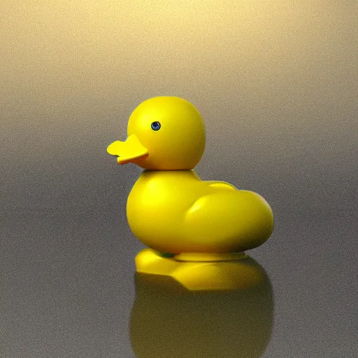 Image similar to a centered detailed render of a cybernetic enhanced rubber ducky, unreal engine render