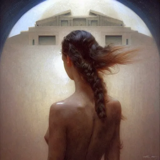 Prompt: detailed portrait of a scifi box, interior, and greek architecture, artstation, bouguereau, beksinski, in africa, cinematic