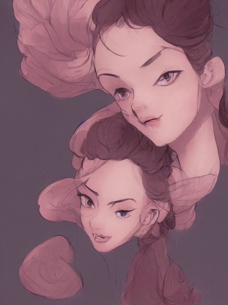 Image similar to blushing beauty by disney concept artists, blunt borders, rule of thirds