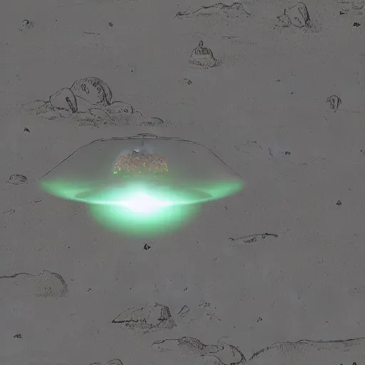 Prompt: ufo in mars medival gae