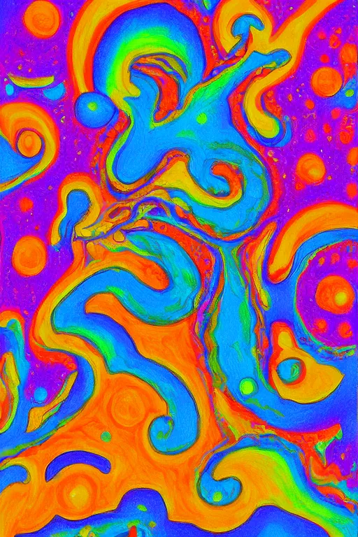 Image similar to rock and rol, painted by ilene meyer and james allen, trending on artstation, psychedelic lighting microscopic view final, epic fantasy, stuckism, colored pencil art, grunderzeit