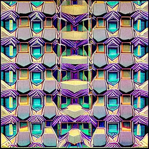 Prompt: mc escher in technicolor