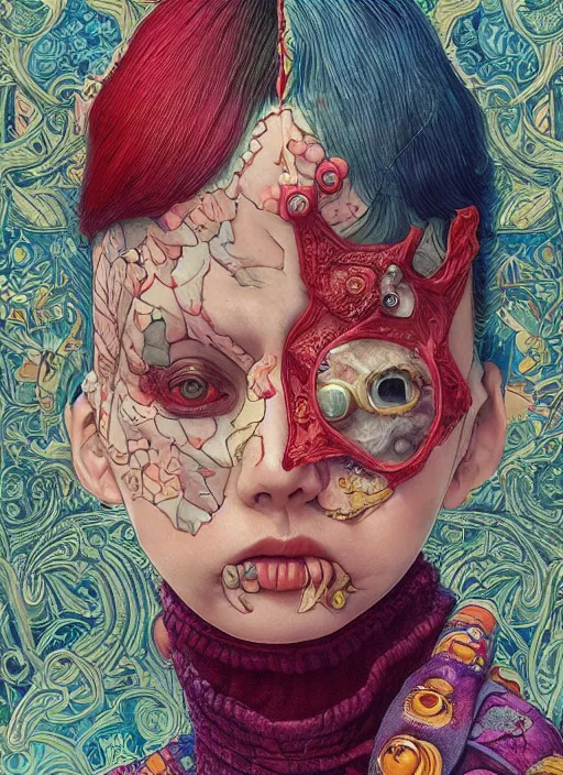 Image similar to cool girl :: by Martine Johanna and Simon Stålenhag and Chie Yoshii and Casey Weldon and Guillermo del toro :: ornate, dynamic, particulate, rich colors, intricate, elegant, highly detailed, centered, artstation, smooth, sharp focus, octane render, 3d