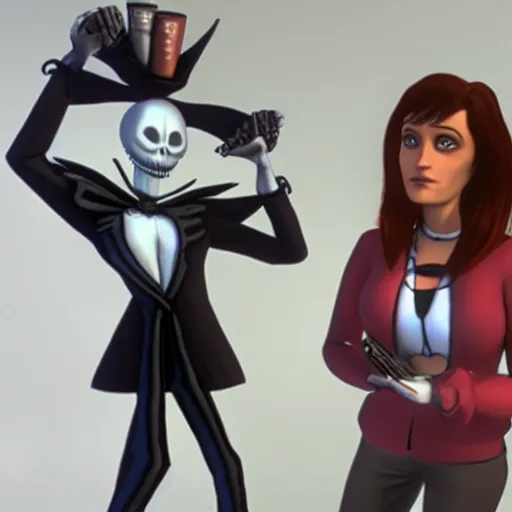 Image similar to Miranda Lawson and Commander Shepherd in The Nightmare Before Christmas