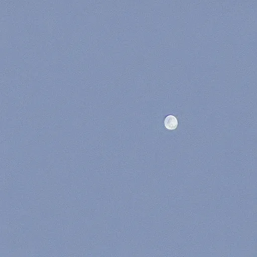 Prompt: the moon in the sky is super pixelated