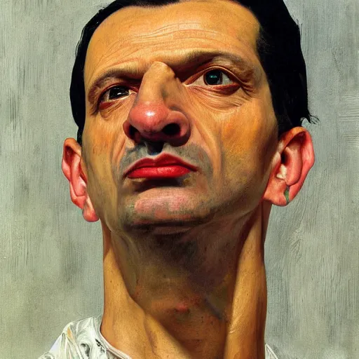 Prompt: high quality high detail painting by lucian freud, hd, dave gahan