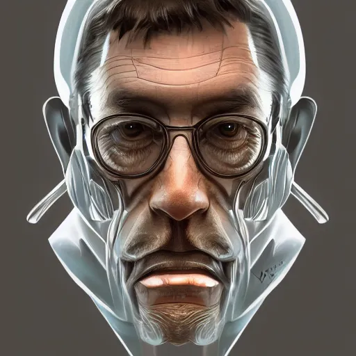 Image similar to concept art of scientist by jama jurabaev, brush stroke, scifi accessories, trending on artstation, symmetry, high quality, extremely detailed