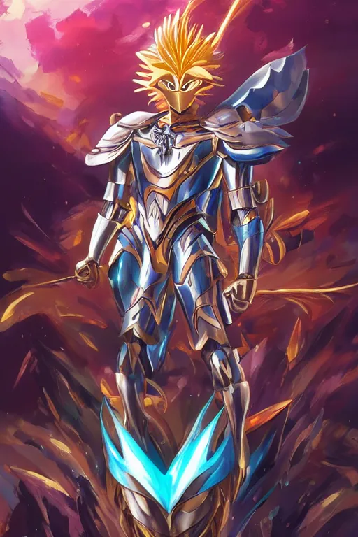 Image similar to 3 d 2 0 2 2 knights of the zodiac saint seiya battle for sanctuary hero suit armor comics mask minimalist, behance hd by jesper ejsing, by rhads, makoto shinkai and lois van baarle, ilya kuvshinov, rossdraws global illumination