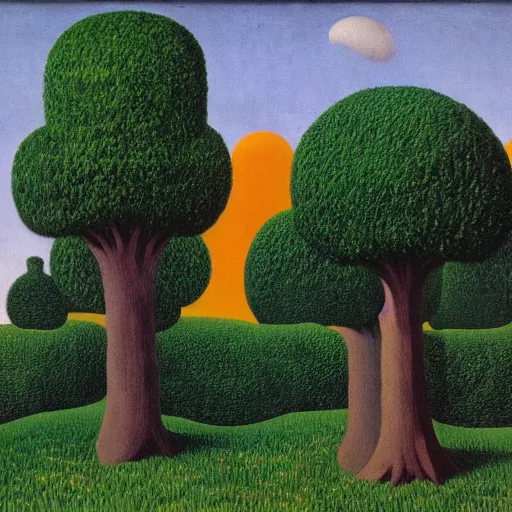 Image similar to fantasy nature by rene magritte