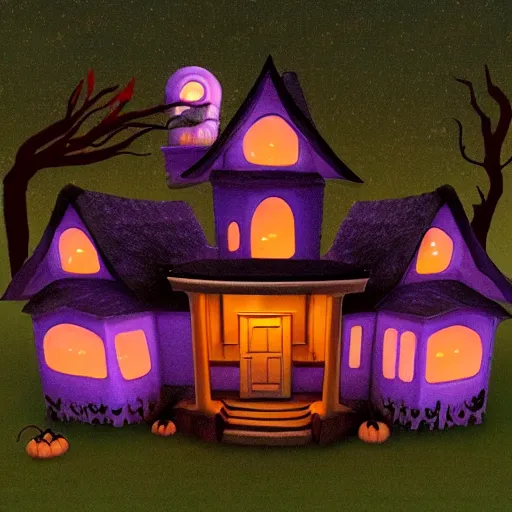 Image similar to create spooky house