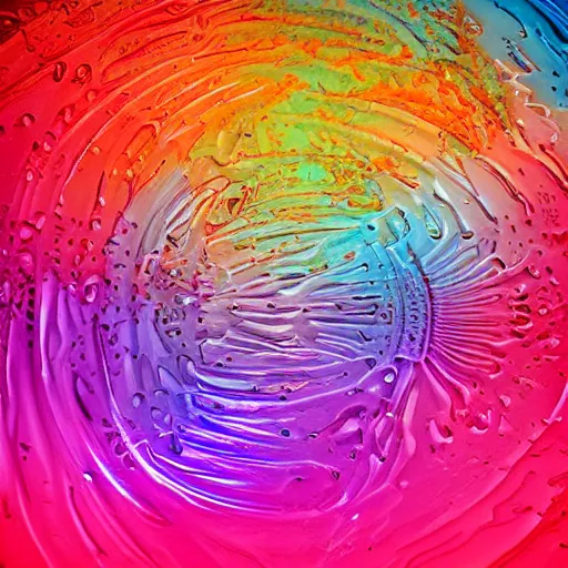 Image similar to beautiful colorful liquid art, neon colors, gradient