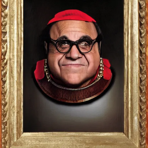 Image similar to portrait of Danny DeVito as a Roman centurion