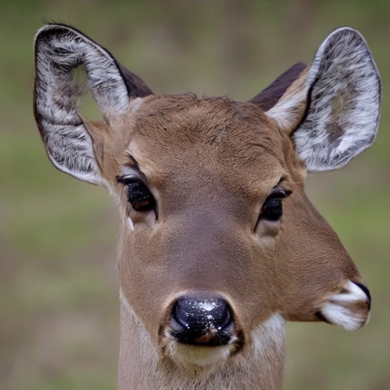 Image similar to deer headed human, mugshot