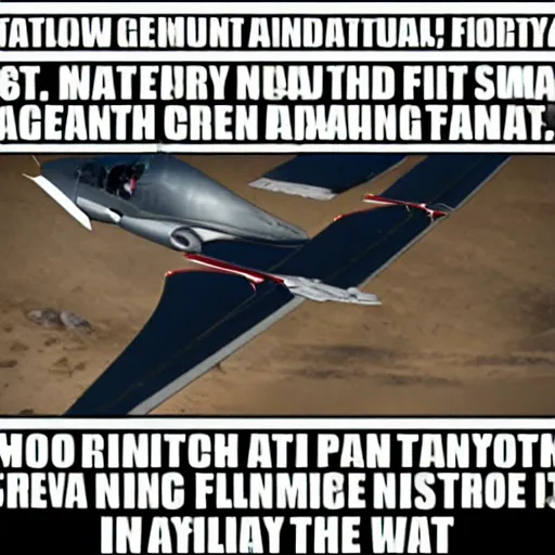 Image similar to meme with a navy combat pilot about flying grand pianos