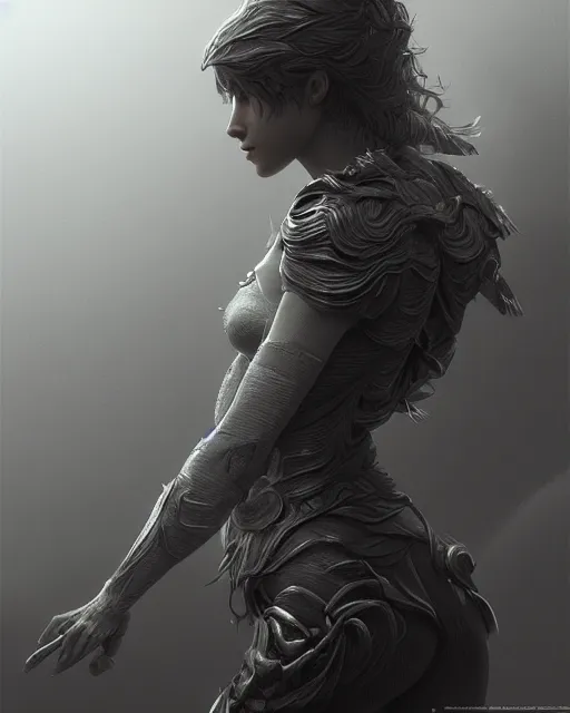 Prompt: female protagonist, accurate details, detailed full body, dramatic, intricate, elegant, highly detailed, digital painting, artstation, concept art, sharp focus, illustration, art by Gustave Dore, octane render