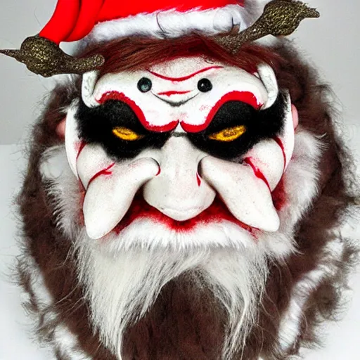 Image similar to santa krampus hybrid