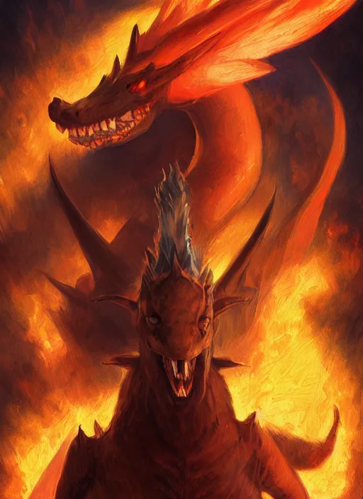 Prompt: portrait of charizard, intimidating, digital art by eugene de blaas, ross tran, and nasreddine dinet, vibrant color scheme, intricately detailed, in the style of romanticism, cinematic, artstation, greg rutkowski