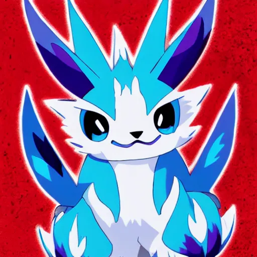 Prompt: a ghost type eeveelution, pokemon