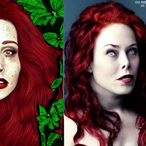 Image similar to Elon Musk as poison ivy