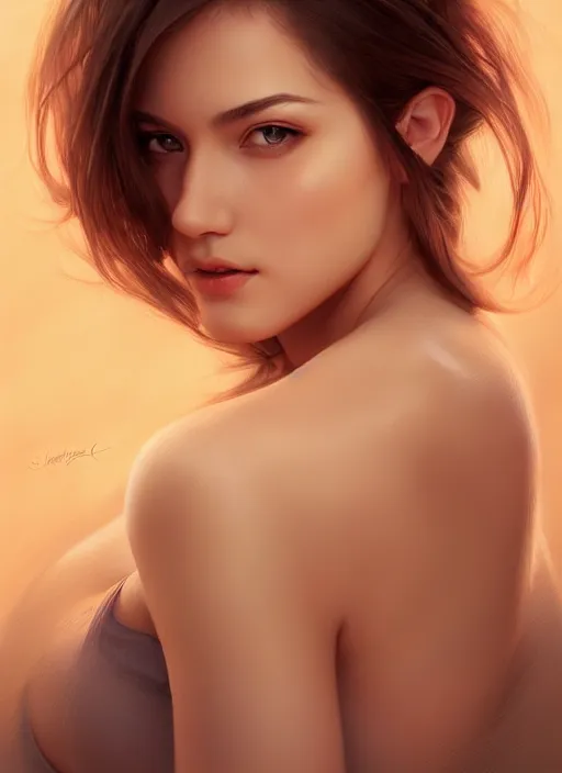 Image similar to photo of a gorgeous young woman in the style of stefan kostic, realistic, sharp focus, 8k high definition, insanely detailed, intricate, elegant, art by stanley lau and artgerm