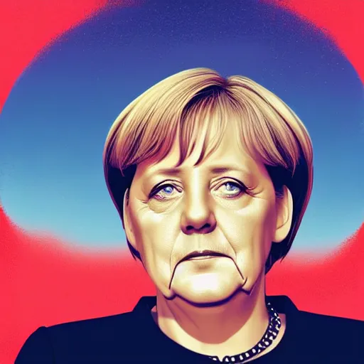 Image similar to a portrait of Angela Merkel in a scenic environment by Christopher Balaskas