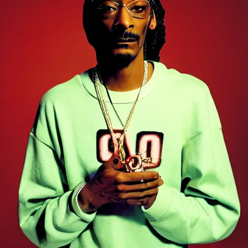 Prompt: Snoop Dogg on a poster for a 1990s sitcom tv show, Studio Photograph, portrait,