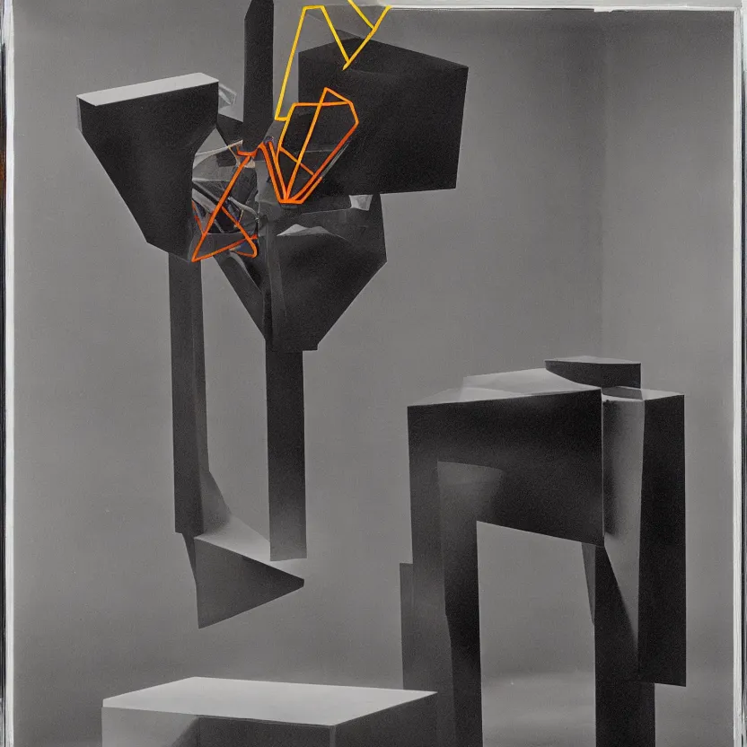 Image similar to a singular impossible quantum readymade machine by Marcel Duchamp on a pedestal, packshot, by Irving Penn, Man Ray, Hito Steyerl, Anish Kapoor, color bleed, light leak, 4k