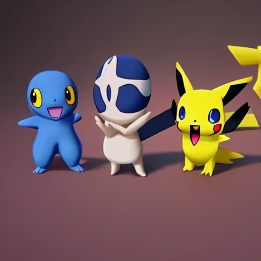 Image similar to new! pokemon that doesn't! exist, 3 d rendered