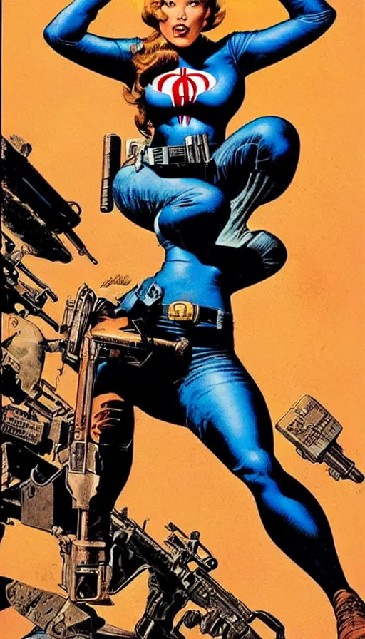 Image similar to female version of the punisher. portrait by clyde caldwell and jean giraud and anton otto fischer and john philip falter and will eisner and gil elvgren