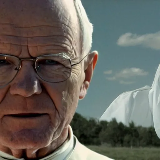 Image similar to john paul ii in breaking bad with walter white