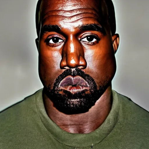 Image similar to first shot of kanye west in rambo remake gang activity, ( eos 5 ds r, iso 1 0 0, f / 8, 1 / 1 2 5, 8 4 mm, postprocessed, crisp face, facial features )